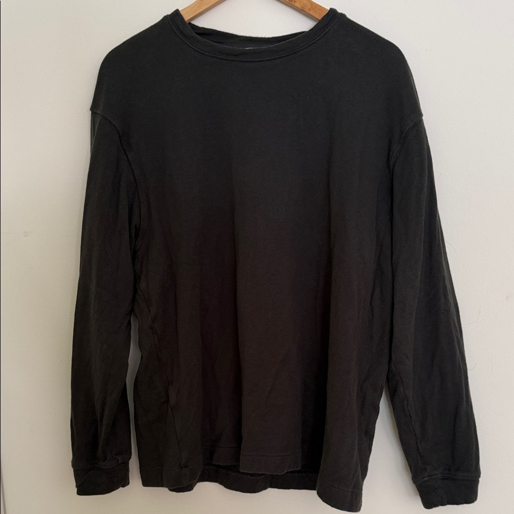 Zara ultra thick long sleeve Classic Black Men's Shirt